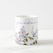 Beste oma ooit | Paarse Lila bloemen Koffiemok (Center)