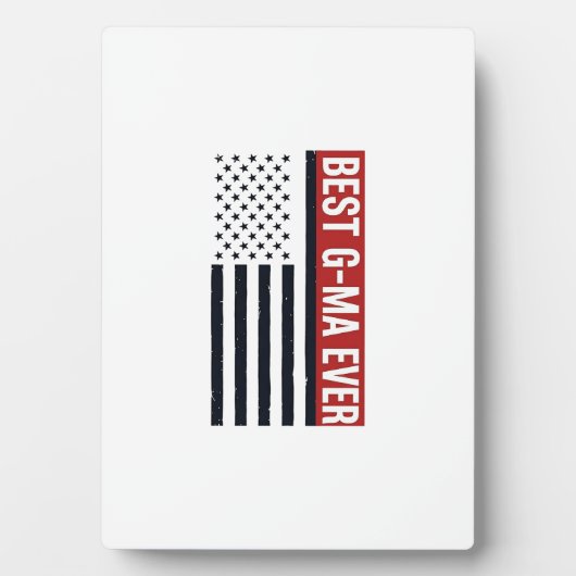 Beste Oma Ooit Patriottische Vlag Vector Design_1 Fotoplaat (voorkant)