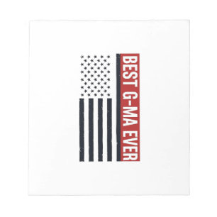 Beste oma ooit patriottische vlag vector ontwerp_1 notitieblok
