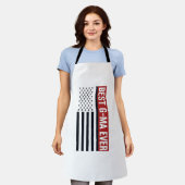 Beste oma ooit patriottische vlag vector ontwerp_1 schort (Gedragen)
