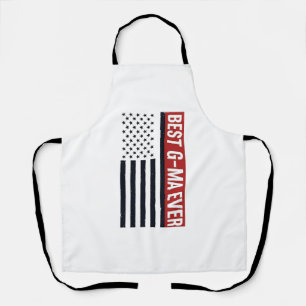 Beste oma ooit patriottische vlag vector ontwerp_1 schort
