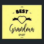 Beste oma ooit poster<br><div class="desc">Een geschenk dat je geweldige oma zeker zal bevallen,  of het nu gaat om het verjaardagsfeest van oma,  kerst of een andere gelegenheid.</div>