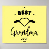 Beste oma ooit poster (Voorkant)