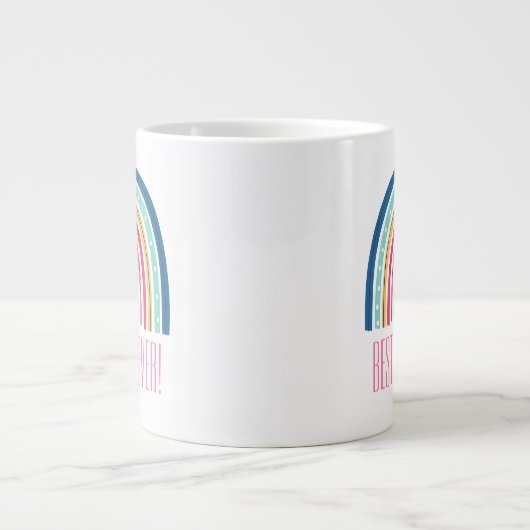Beste oma ooit Regenboog Grote Koffiekop (Voorkant)