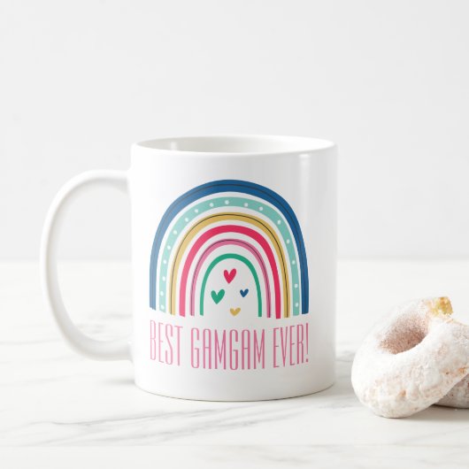 Beste Oma Ooit Regenboog Koffiemok (Met donut)