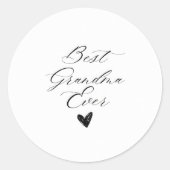 Beste oma ooit ronde sticker (Voorkant)