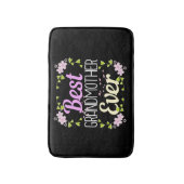 Beste oma ooit - Roze Floral Badmat (Voorkant Verticaal)