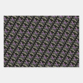 Beste oma ooit - Roze Floral Inpakpapier Vel (Voorkant 3)