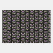 Beste oma ooit - Roze Floral Inpakpapier Vel (Voorkant 2)