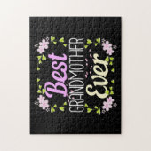 Beste oma ooit - Roze Floral Legpuzzel (Verticaal)