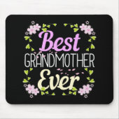 Beste oma ooit - Roze Floral Muismat (Voorkant)