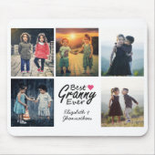 Beste Oma Ooit Schattige Kleinkinderen Fotocollage Muismat (Voorkant)