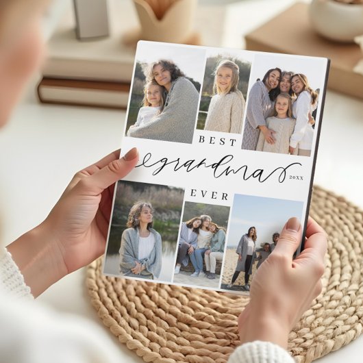 Beste oma ooit script Fotocollage Keepsake Fotoplaat