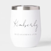 Beste oma ooit script monogram (Achterkant)