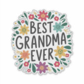Beste oma ooit sticker (Voorkant)