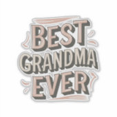 Beste oma ooit sticker (Voorkant)