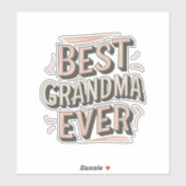 Beste oma ooit sticker (Vel)