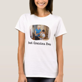 Beste oma ooit uploadt uw horizontale foto t-shirt