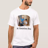 Beste oma ooit uploadt uw horizontale foto t-shirt (Voorkant)