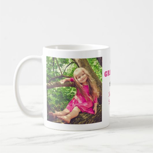 Beste oma ooit van je houdt Meest kleinkind 2 Foto Koffiemok (Links)