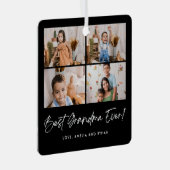 Beste oma ooit vier foto's metalen ornament (Voorkant Rechts)