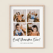 Beste oma ooit vier foto's poster