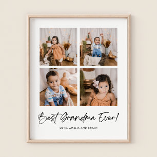 Beste oma ooit vier foto's poster