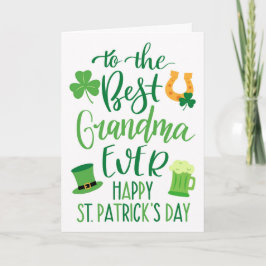 Beste oma ooit voor St. Patrick's Day Kaart