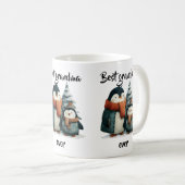 Beste oma ooit Winterpinguïns Koffiemok (Voorkant rechts)