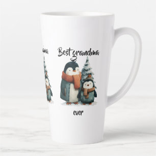 Beste oma ooit Winterpinguïns Latte Mok