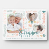 Beste oma ooit woorden kleinkind fotocollage fotoplaat (voorkant)