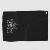 Beste Oma Ooit Zwarte Golf Handdoek (Horizontaal)