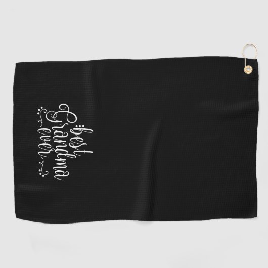Beste Oma Ooit Zwarte Golf Handdoek (Horizontaal)