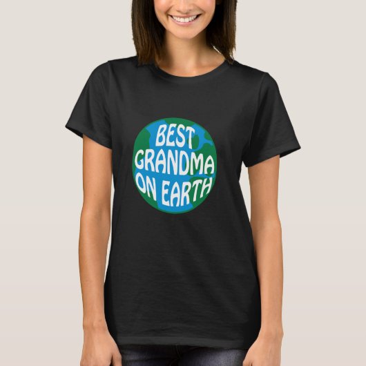 Beste oma op aarde of World Super Old Granny Co T-shirt (Voorkant)