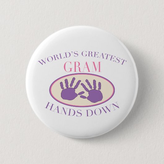 Beste oma/opa T-shirt Ronde Button 5,7 Cm (Voorkant)