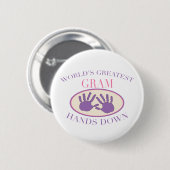 Beste oma/opa T-shirt Ronde Button 5,7 Cm (Voorkant /achterkant)