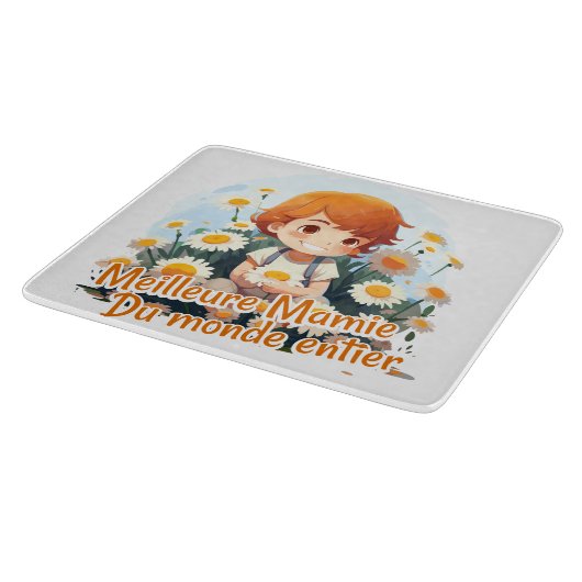 Beste oma over de hele wereld snijplank (Hoek)