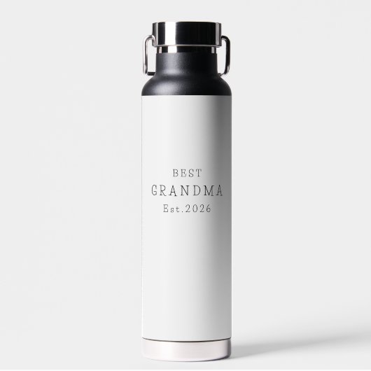 Beste oma sinds aangepaste datum minimalistisch el waterfles (Voorkant)