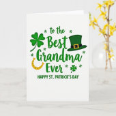 Beste oma St. Patrick's Day kaart (Gele Bloem)