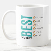 Beste Oma ter Wereld Aanpasbare Checklist Koffiemok