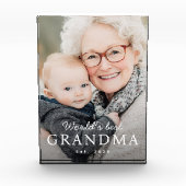 Beste oma ter wereld, beste oma van het jaar fotoblokken (Voorkant)