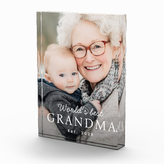 Beste oma ter wereld, beste oma van het jaar fotoblokken (Rechts)