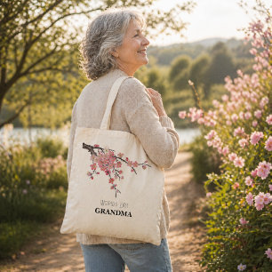 Beste oma ter wereld bloemenschildering in waterve tote bag