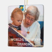 Beste oma ter wereld Foto Maak je eigen Keramisch Ornament (Links)