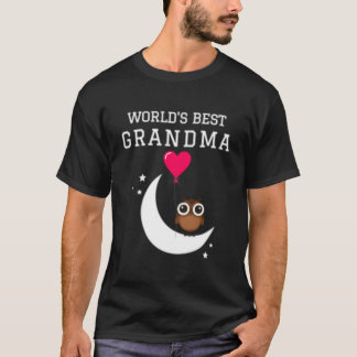 Beste oma ter wereld oma uil t-shirt