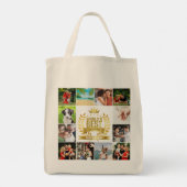 Beste oma van de wereld 12 foto collage tote bag (Achterkant)