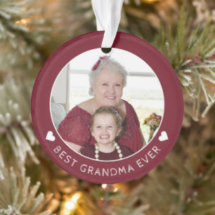 Beste oma van de wereld Ever Cute Rode Aandenken F Ornament