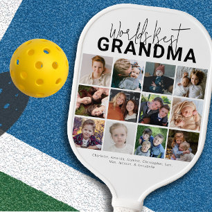 Beste Oma van de Wereld   Fotocollage Pickleball Paddle