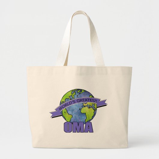Beste Oma van de Wereld Grote Tote Bag (Voorkant)
