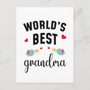 Beste oma van de wereld – Lieve & trotse oma Briefkaart